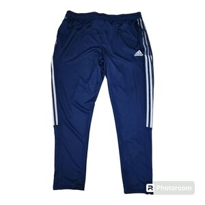 Adidas Men's Size 2XL Tiro Track Pants Soccer Training 3-stripes Navy Blue